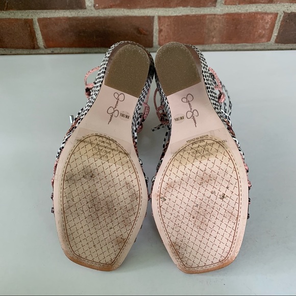 Jessica Simpson Women's Milaye Block Heel Sandals Mauve Combo Size US 8 M - Picture 5 of 8